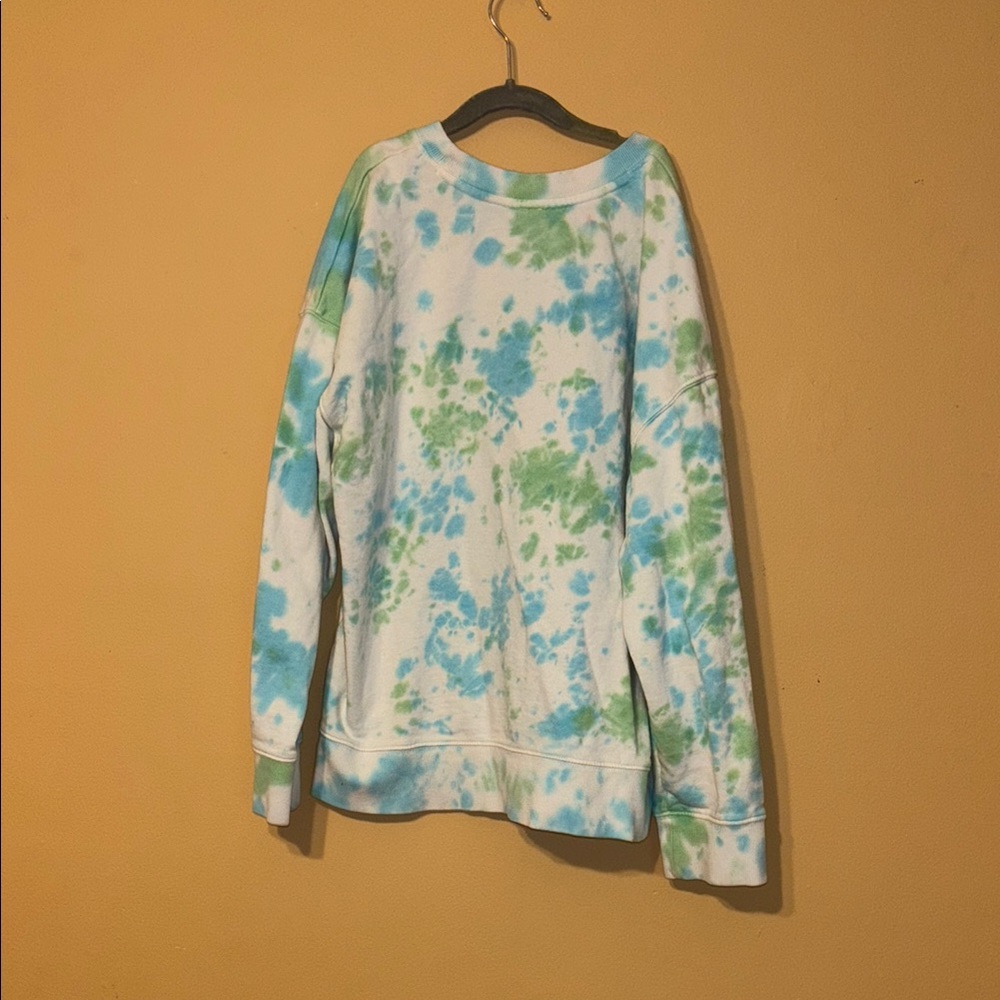 BP. Tweens Tie-Dye Sweatshirt in Blue and Green, size small